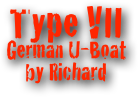 Type VII German U-Boat by Richard